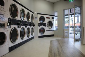 Kingsley Laundrette Speed Queen Equipped commercial and industrial washers and dryers