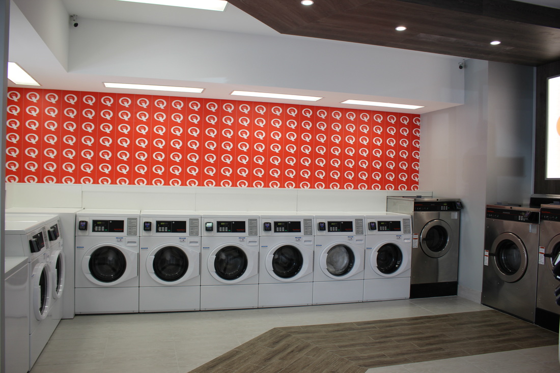 Kingsley Laundrette Speed Queen Equipped commercial and industrial washers and dryers